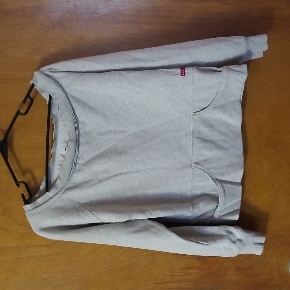 Vintage Levi's Oversized Neckline Sweatershirt Size Large: B